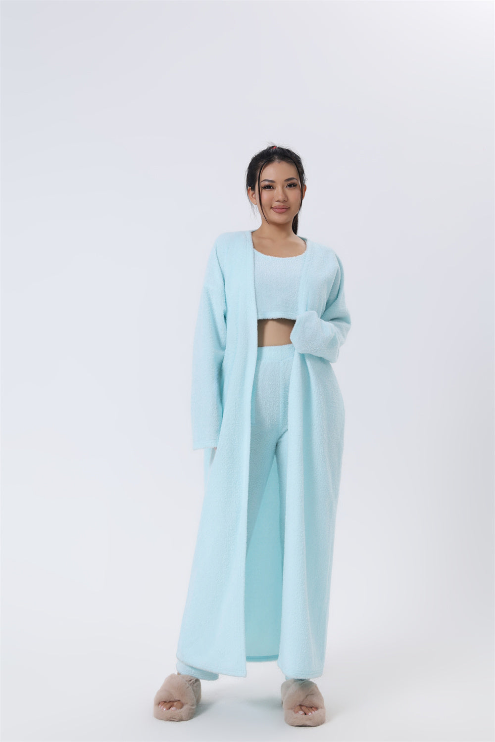 Luxuriöses 3-teiliges Winter-Loungewear Set - Cozy Premium Pyjama