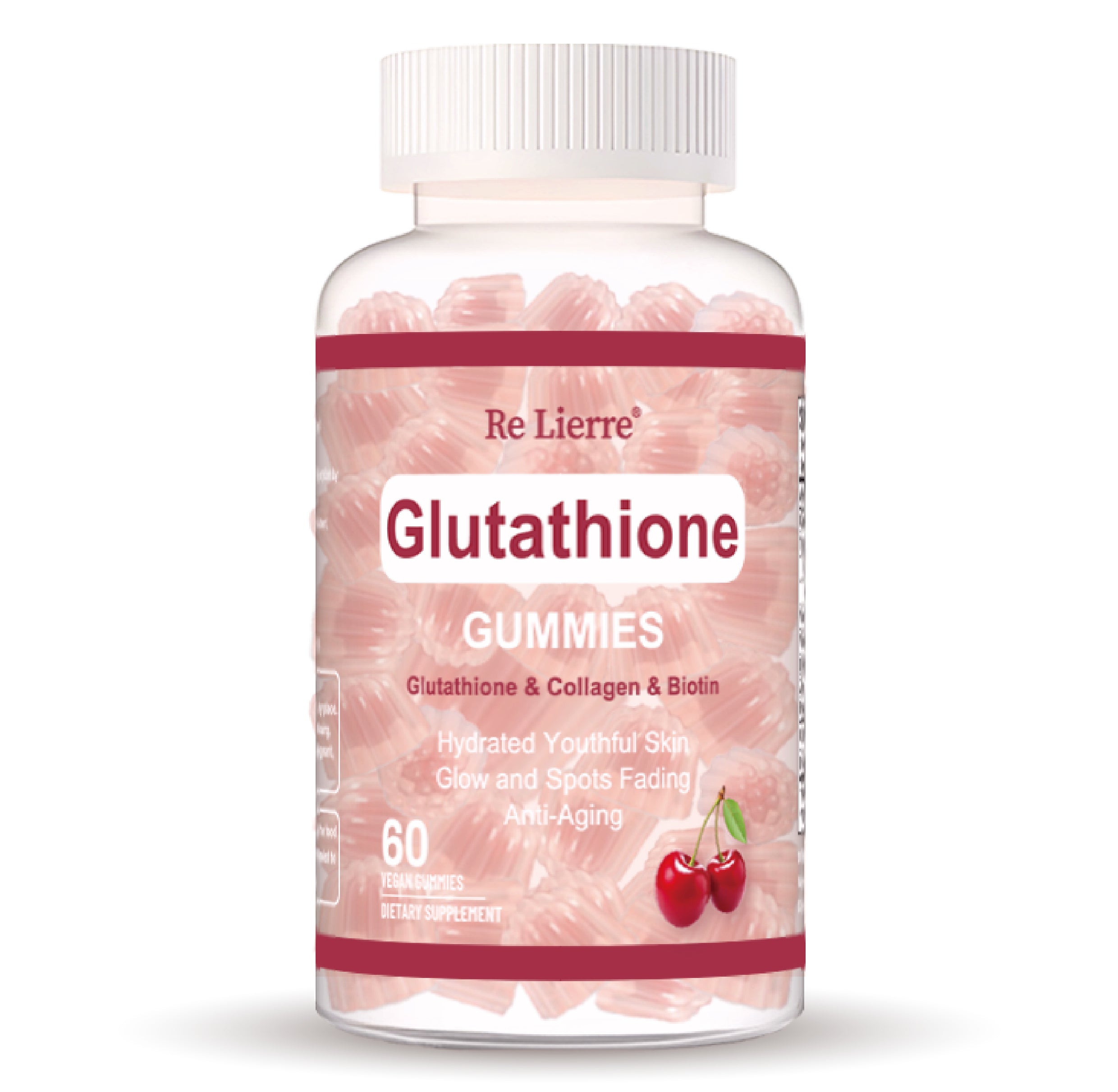 Premium Glutathione Collagen Gummies - Kirschgeschmack für strahlende Haut