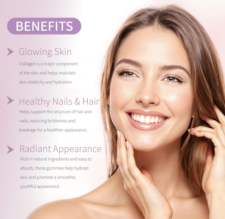 Premium Glutathione Collagen Gummies - Kirschgeschmack für strahlende Haut