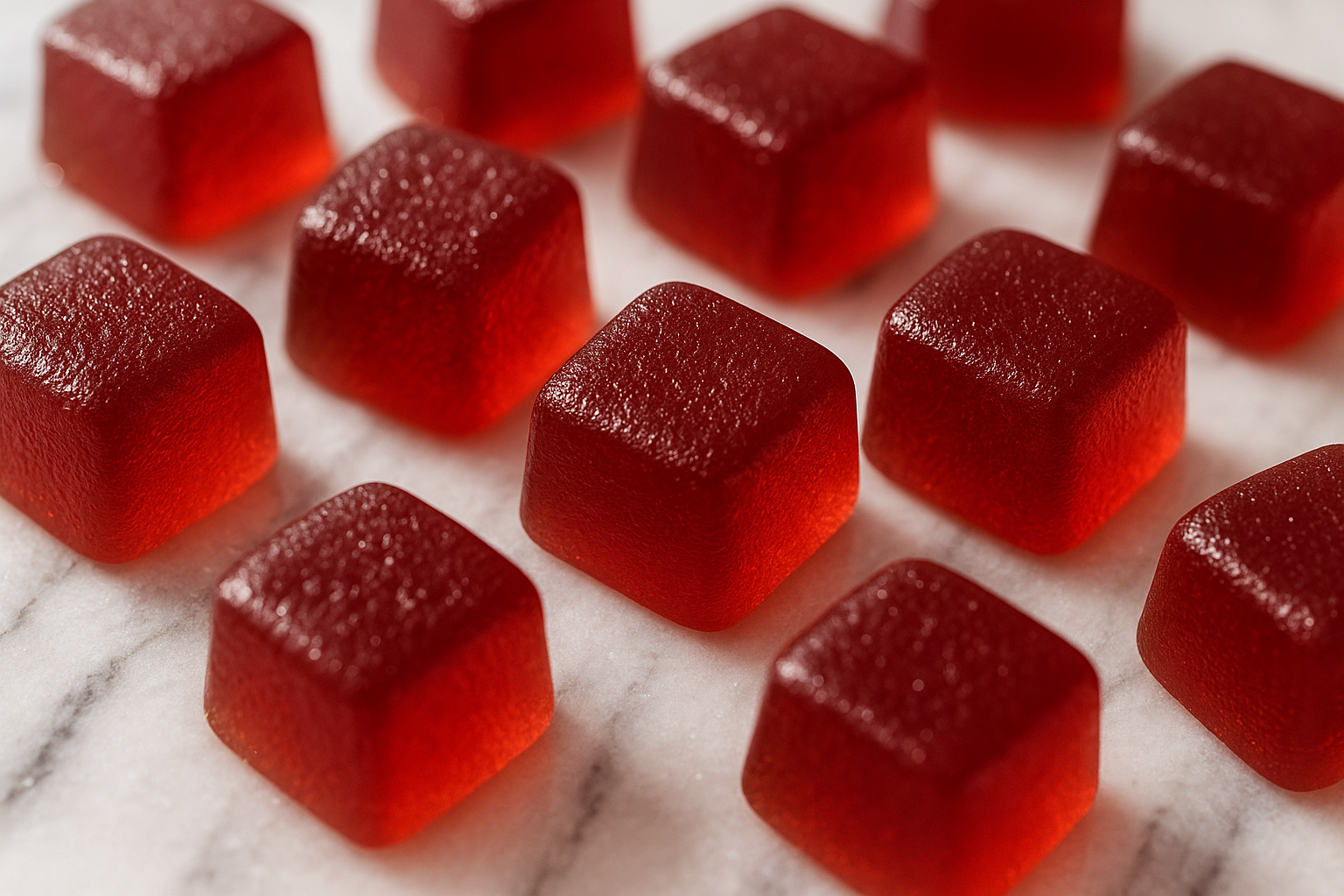Detail Aufnahme der Gummies