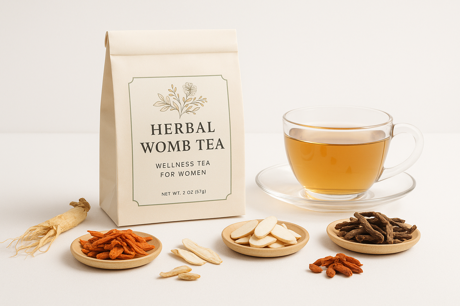 Chinaherbs Natürlicher Womb Tea Produktfoto