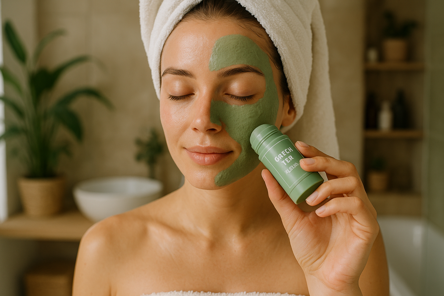 Lifestyle Anwendung der Gesichtsmaske