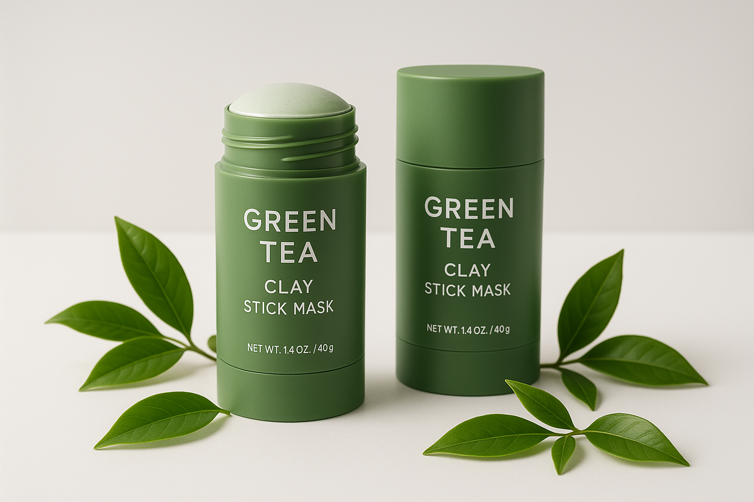 Premium Green Tea Clay Mask Stick 2er-Set