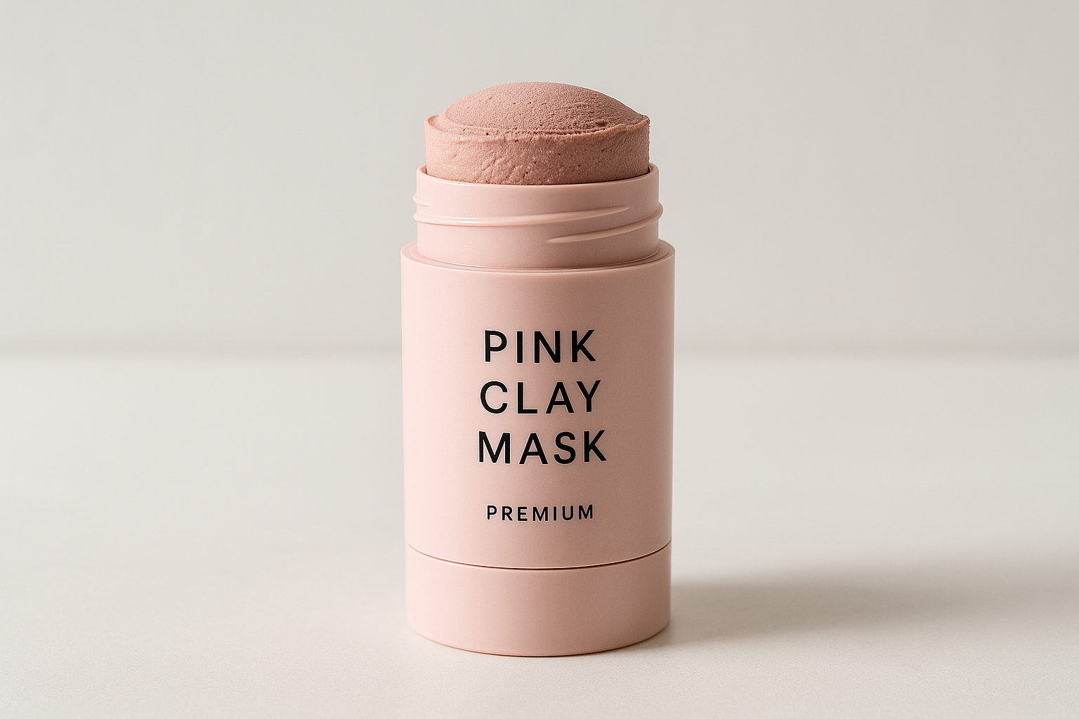 Professional pink clay mask product photo