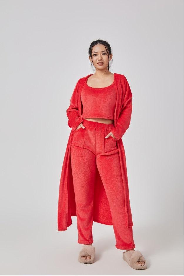 Luxuriöses 3-teiliges Winter-Loungewear Set - Cozy Premium Pyjama