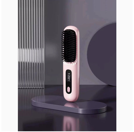 Premium Kabellose Glättungsbürste - 2-in-1 Wireless Hair Straightener