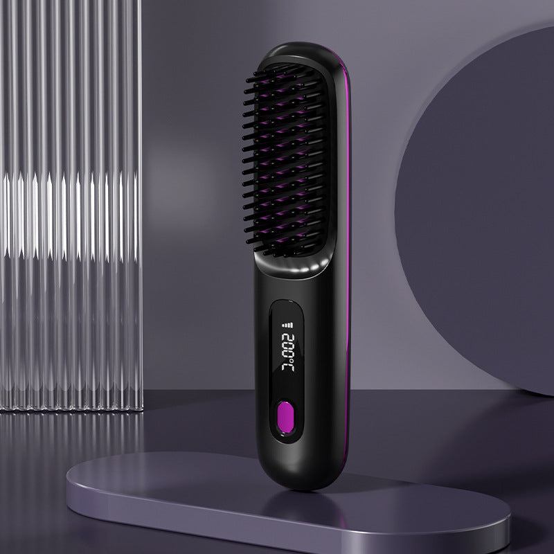 Premium Kabellose Glättungsbürste - 2-in-1 Wireless Hair Straightener