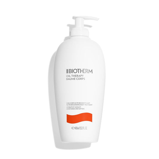 Biotherm Oil Therapy Baume Corps Bodylotion, Mit Wertvollen Ölen, Für Intensive Feuchtigkeitspflege, Körperlotion Speziell Für Raue Und Trockene Haut, Nährende Skincare, 400 Ml
