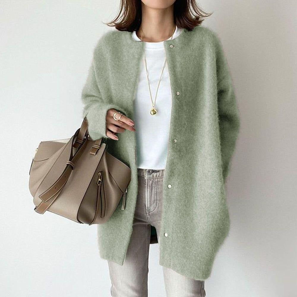 Eleganter Strickjacke - Premium Single Breasted Cardigan für Damen