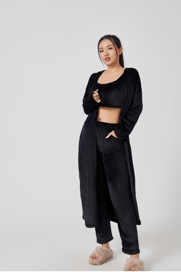 Luxuriöses 3-teiliges Winter-Loungewear Set - Cozy Premium Pyjama