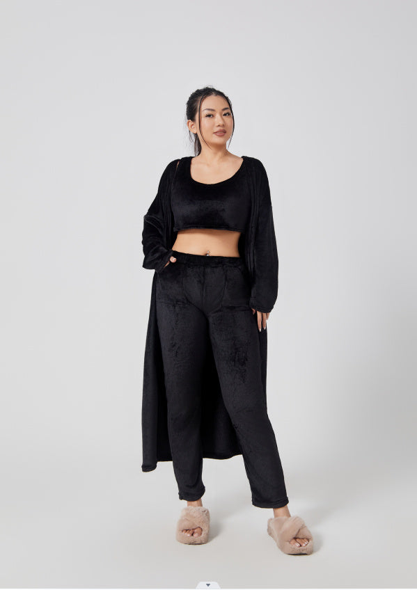 Luxuriöses 3-teiliges Winter-Loungewear Set - Cozy Premium Pyjama
