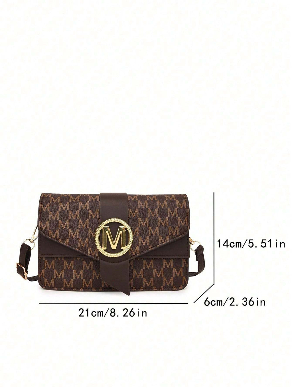 Elegante Designer Crossbody-Tasche - Premium Small Square Bag