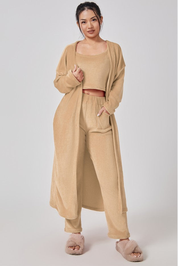 Luxuriöses 3-teiliges Winter-Loungewear Set - Cozy Premium Pyjama