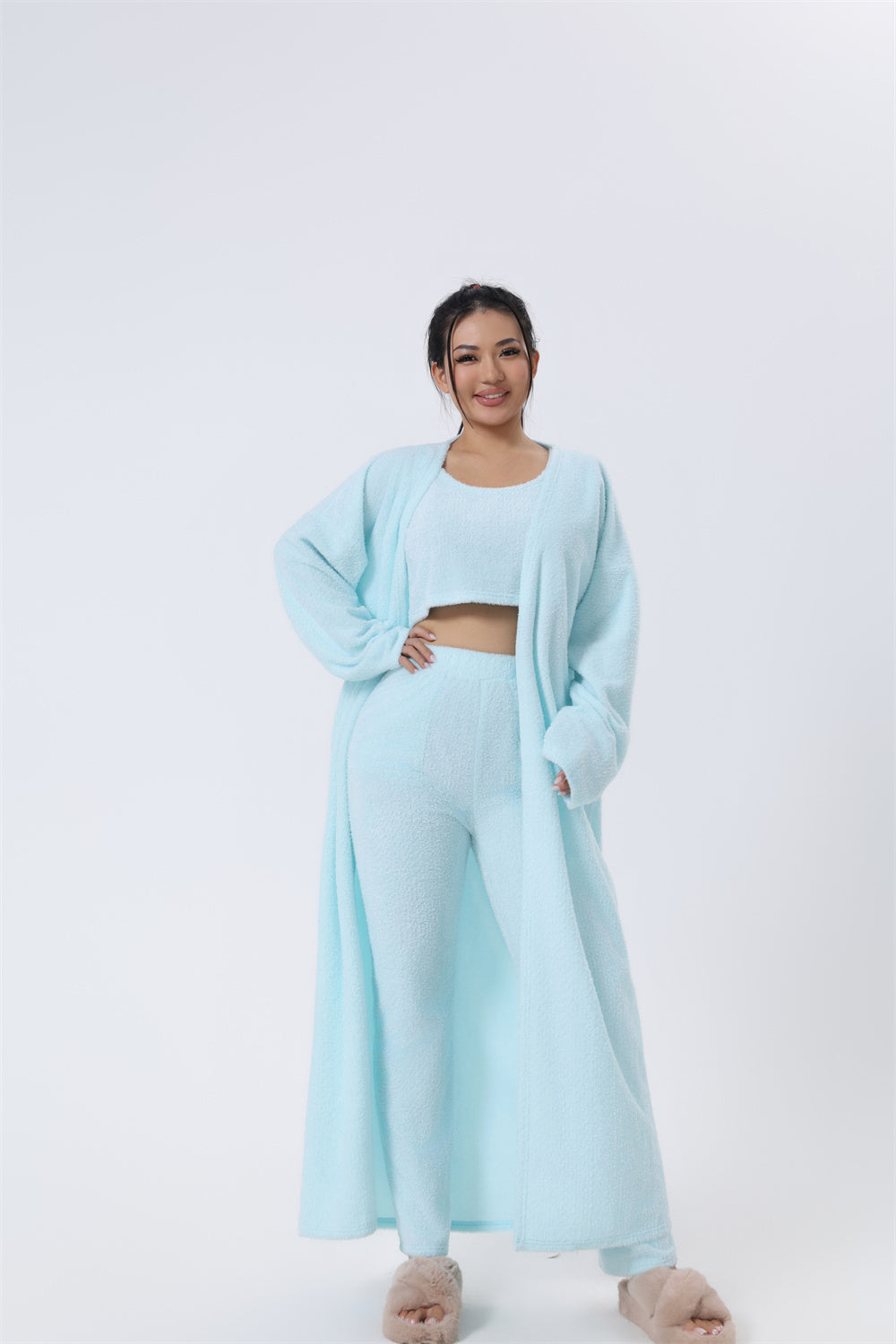 Luxuriöses 3-teiliges Winter-Loungewear Set - Cozy Premium Pyjama