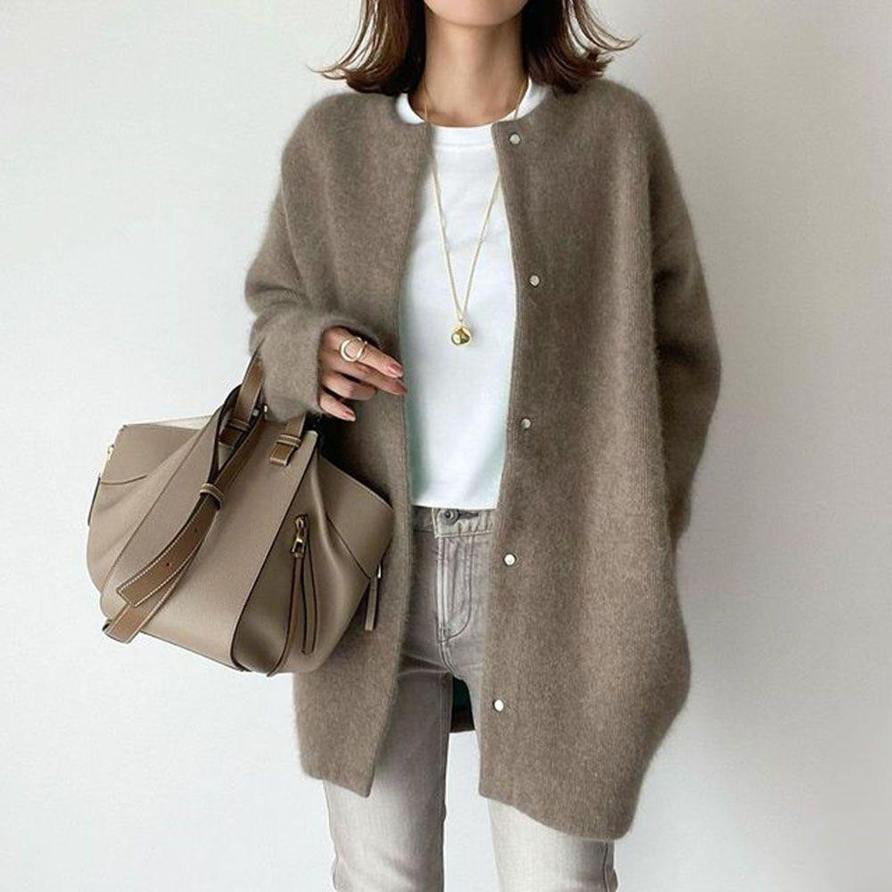 Eleganter Strickjacke - Premium Single Breasted Cardigan für Damen