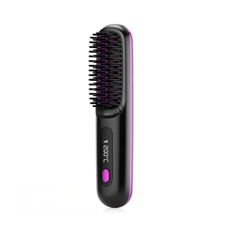 Premium Kabellose Glättungsbürste - 2-in-1 Wireless Hair Straightener