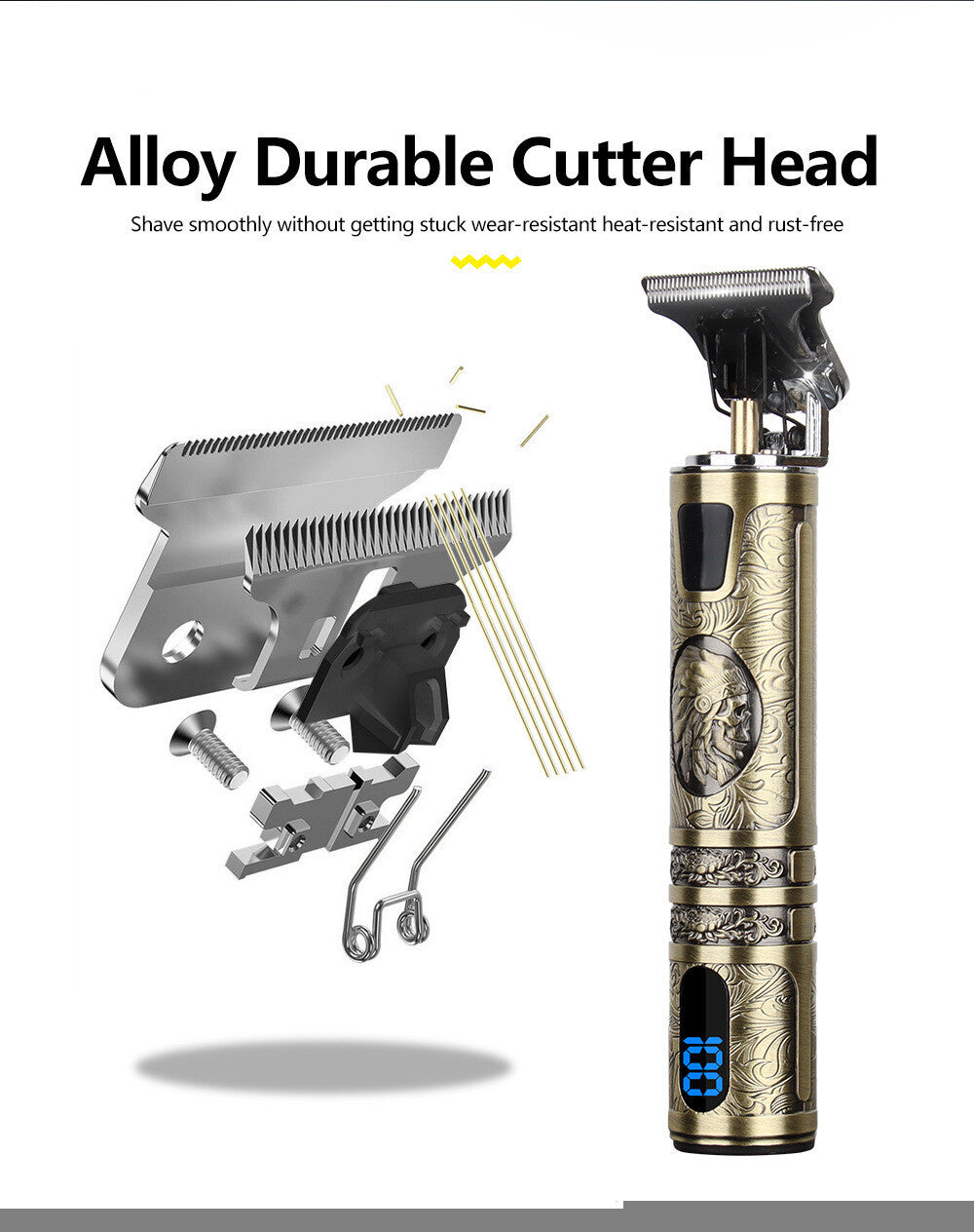 Premium Beard Trimmer - Professioneller Bartschneider mit USB-Aufladung