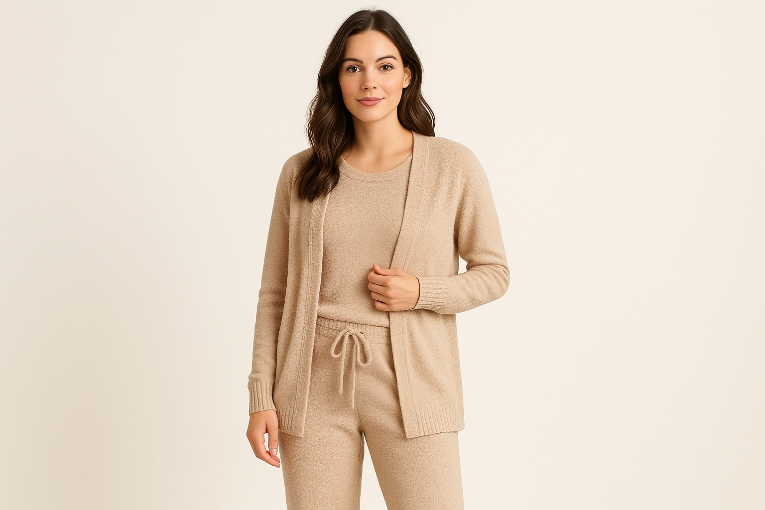 Luxuriöses 3-teiliges Winter-Loungewear Set Produktfoto
